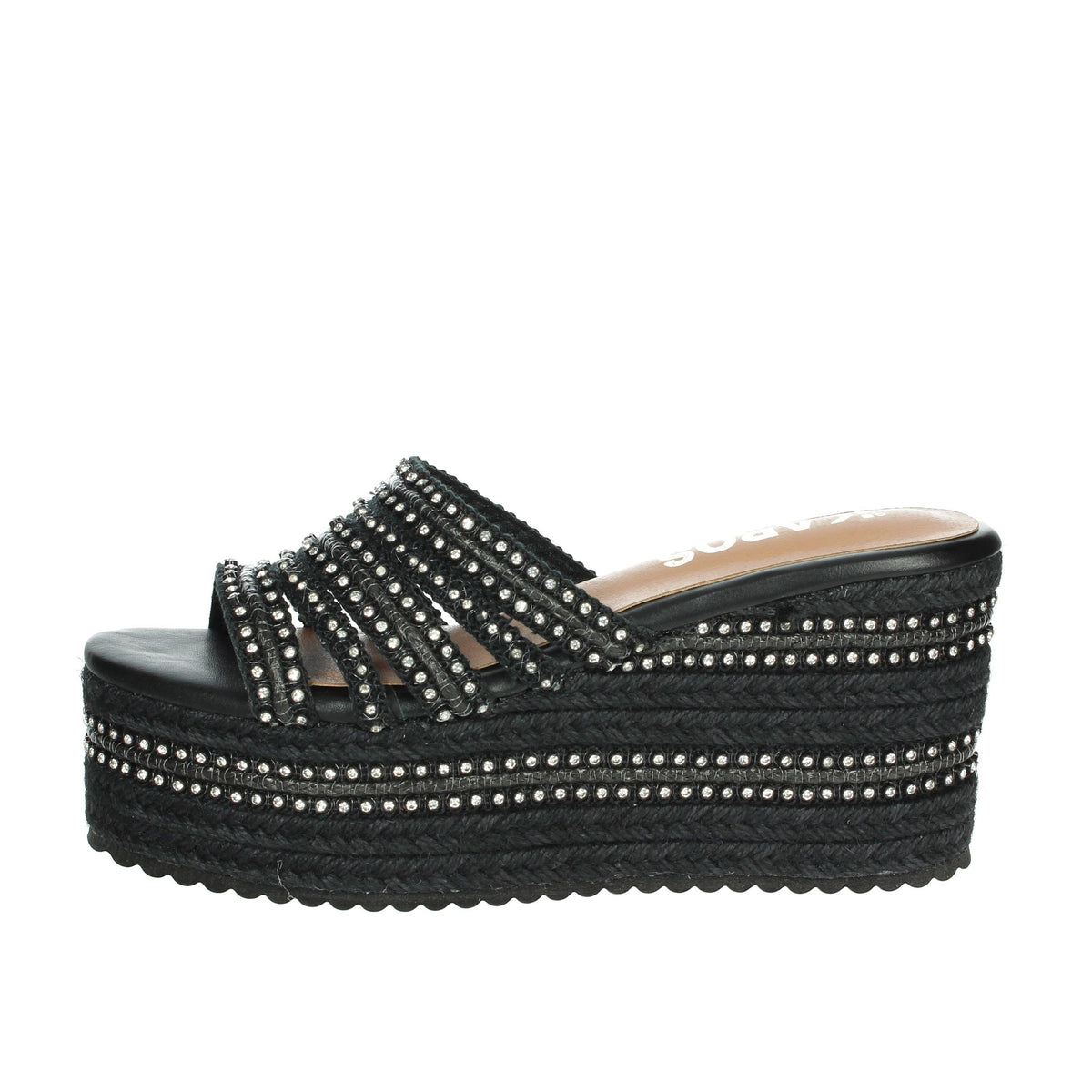 IKAROS Donna Ciabatte con zeppa P2540 Nero