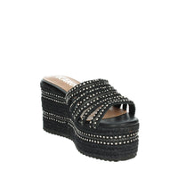 IKAROS Donna Ciabatte con zeppa P2540 Nero