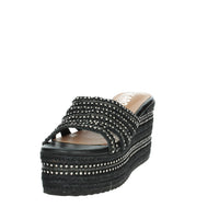 IKAROS Donna Ciabatte con zeppa P2540 Nero