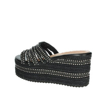 IKAROS Donna Ciabatte con zeppa P2540 Nero