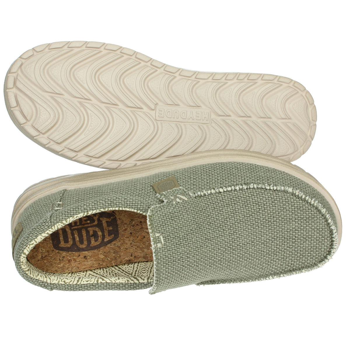 HEY DUDE Uomo Mocassino 40124-3VE Verdone