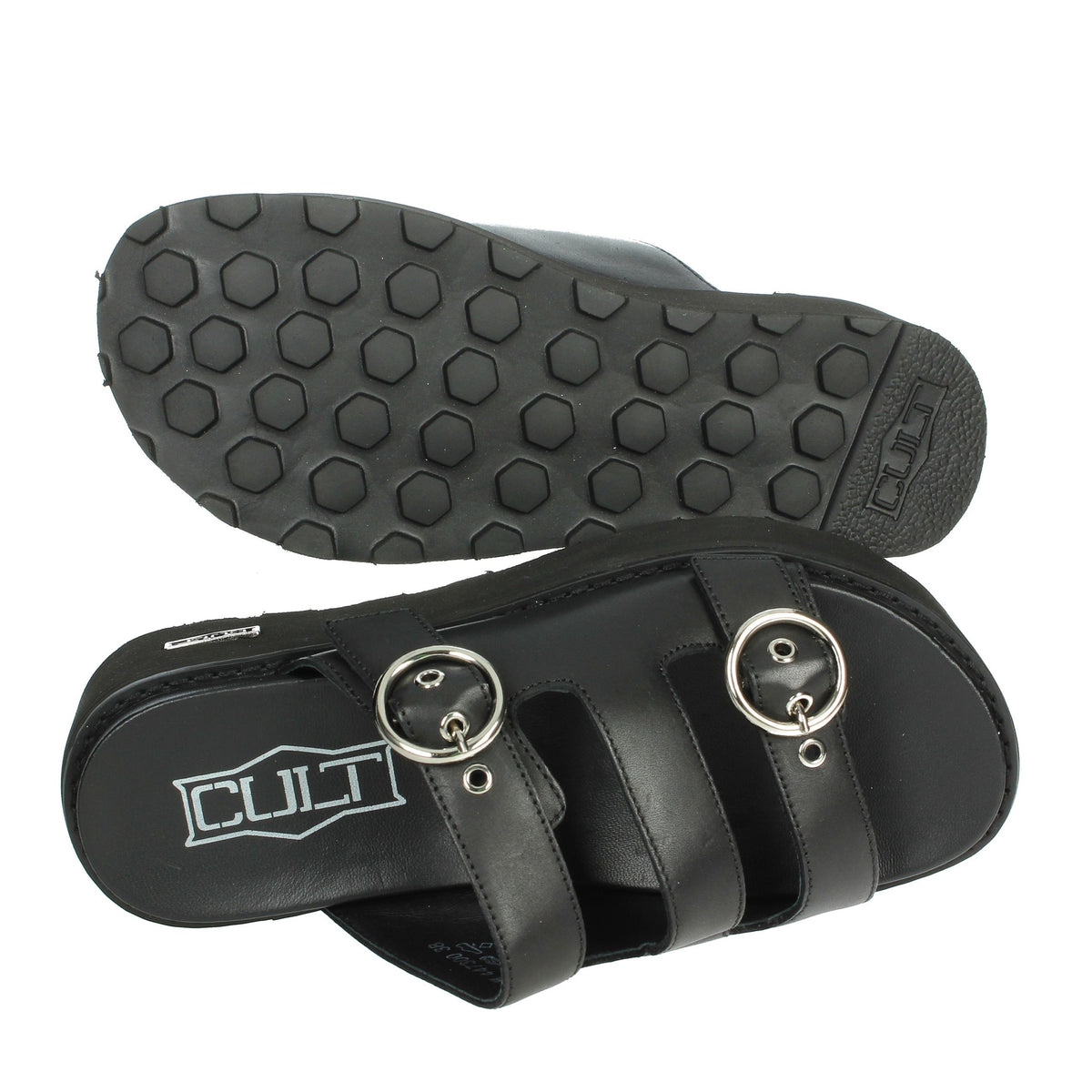 Cult Donna Ciabatte con zeppa CLW447300 Nero