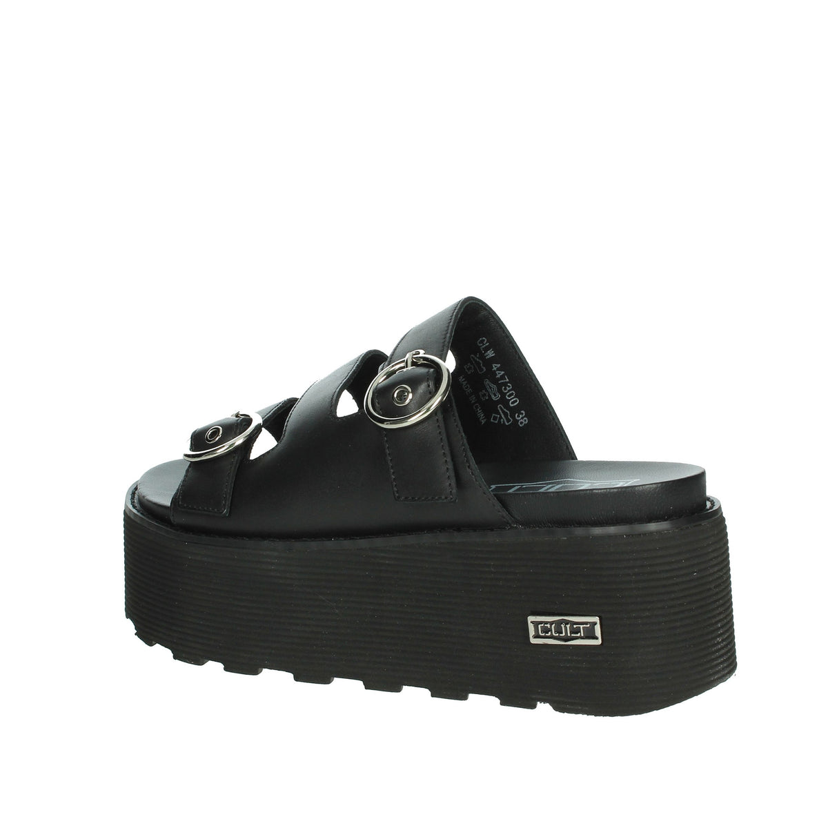 Cult Donna Ciabatte con zeppa CLW447300 Nero