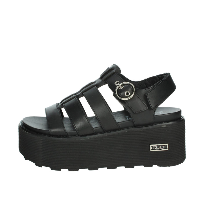 Cult Donna Sandali con zeppa CLW448800 Nero