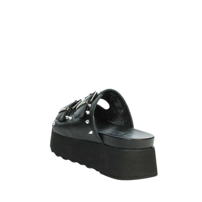 Cult Donna Ciabatte con zeppa CLE104357 Nero