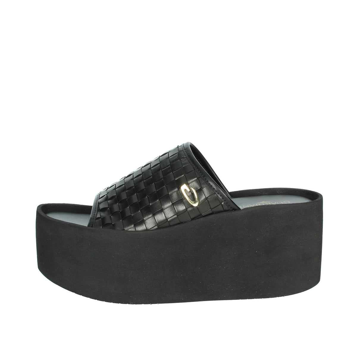 Alberto Guardiani Donna Ciabatte con zeppa AGW439501 Nero