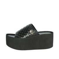 Alberto Guardiani Donna Ciabatte con zeppa AGW439501 Nero