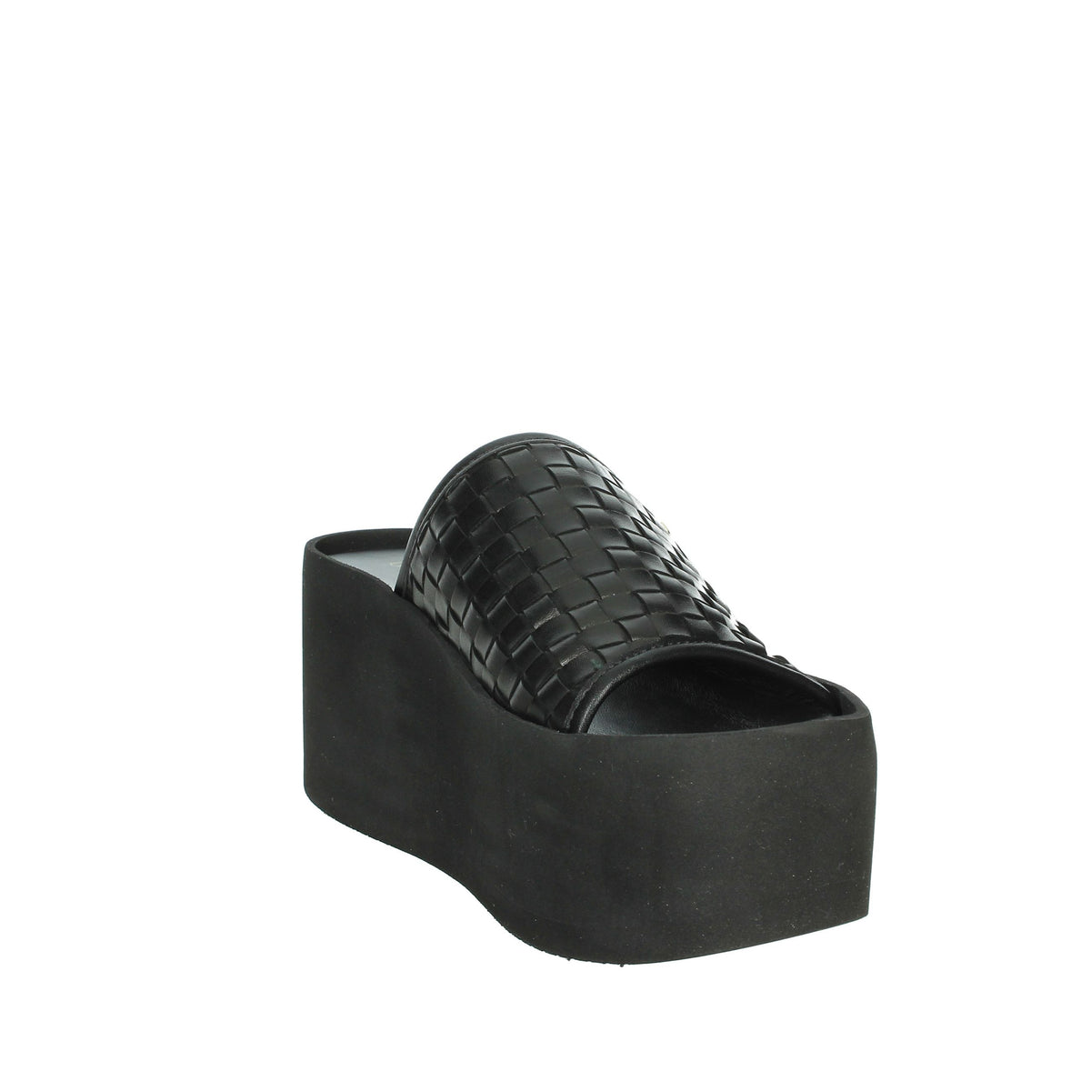 Alberto Guardiani Donna Ciabatte con zeppa AGW439501 Nero