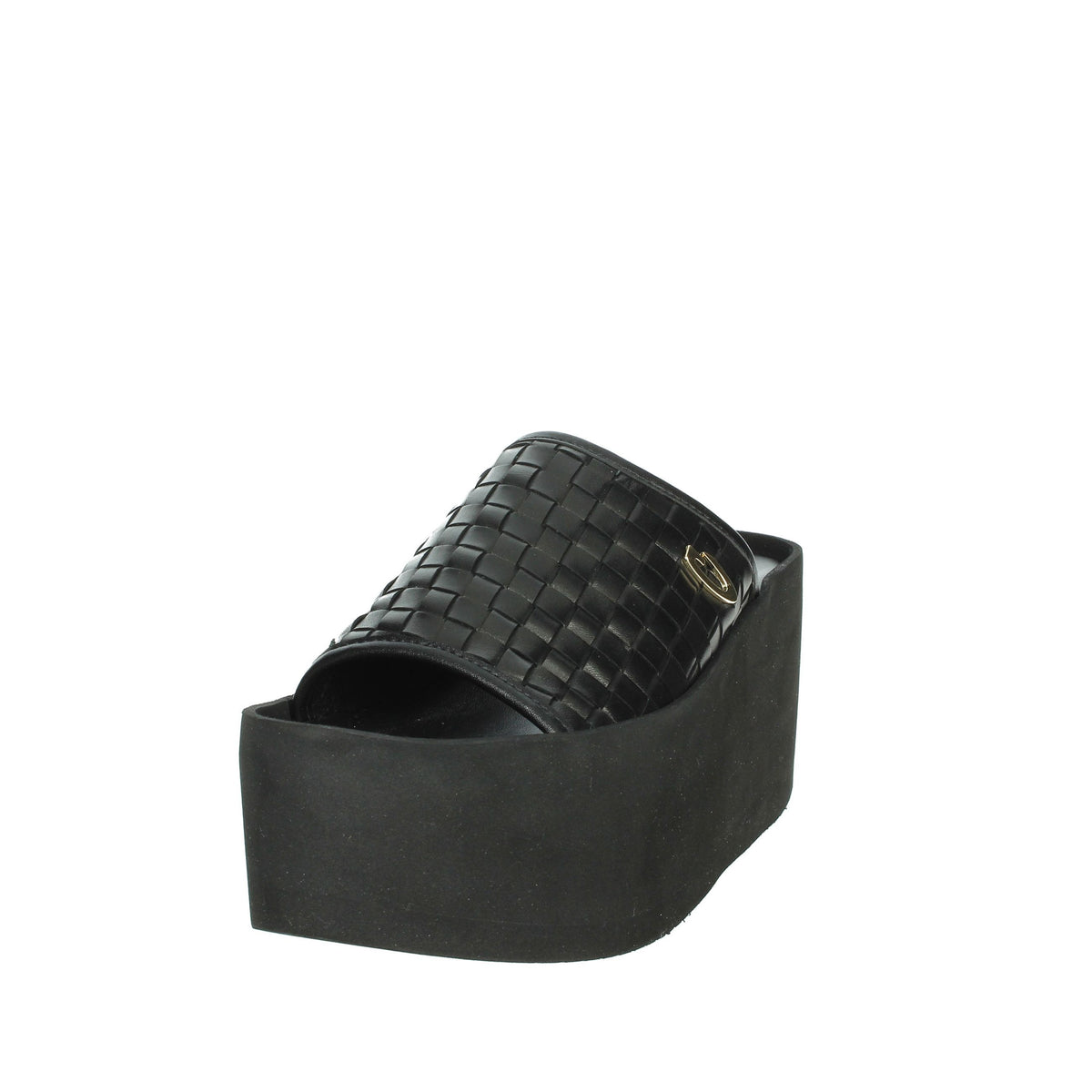 Alberto Guardiani Donna Ciabatte con zeppa AGW439501 Nero