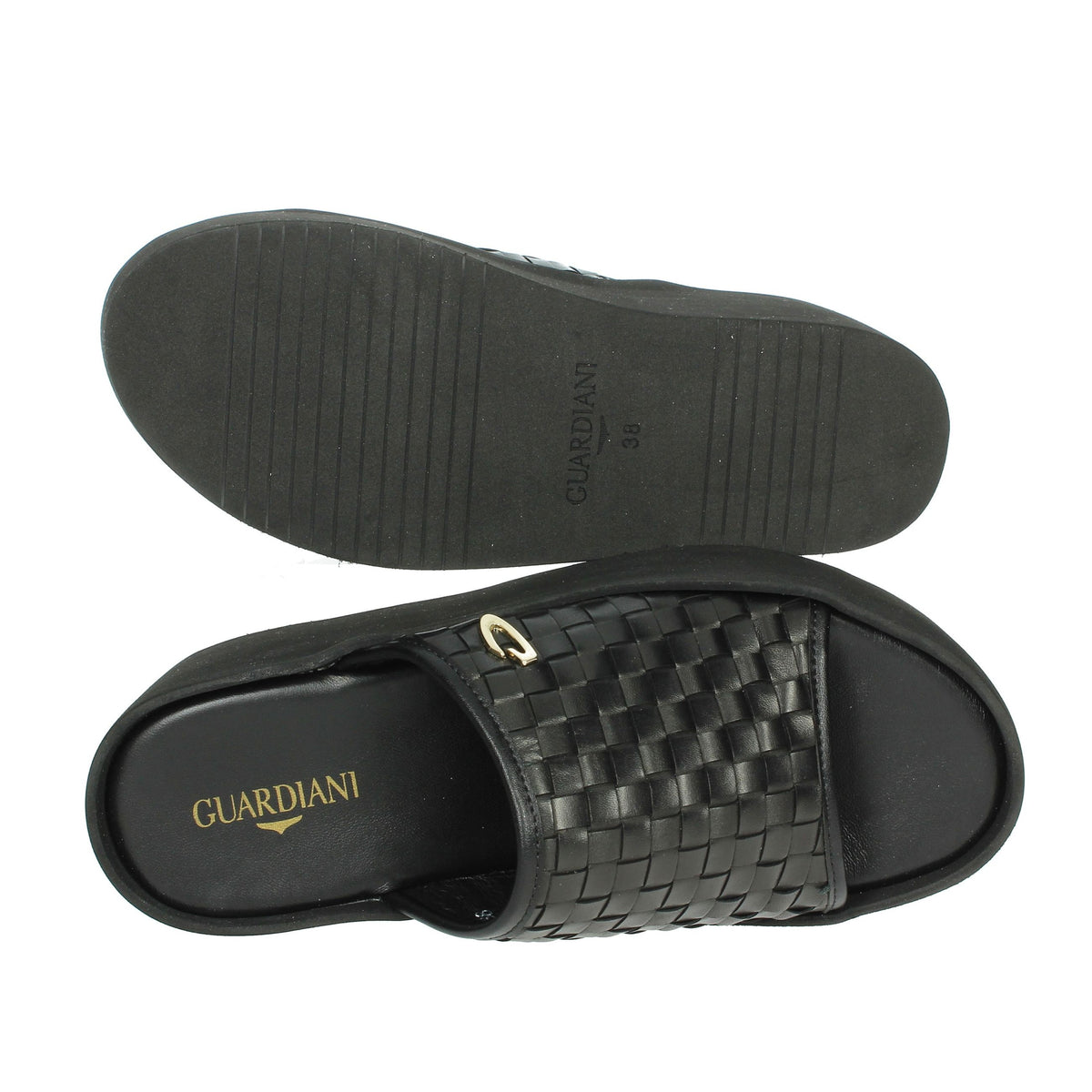 Alberto Guardiani Donna Ciabatte con zeppa AGW439501 Nero