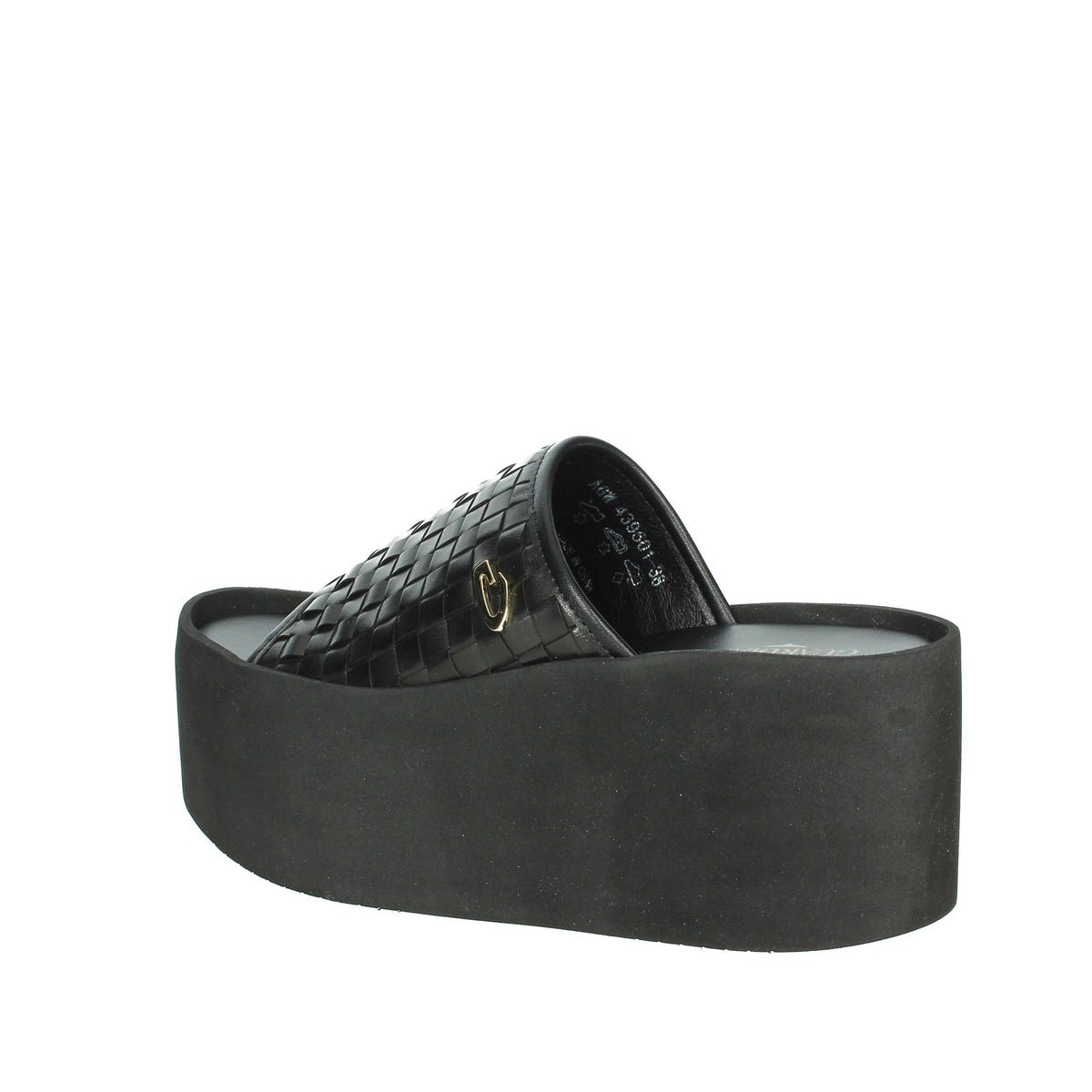 Alberto Guardiani Donna Ciabatte con zeppa AGW439501 Nero