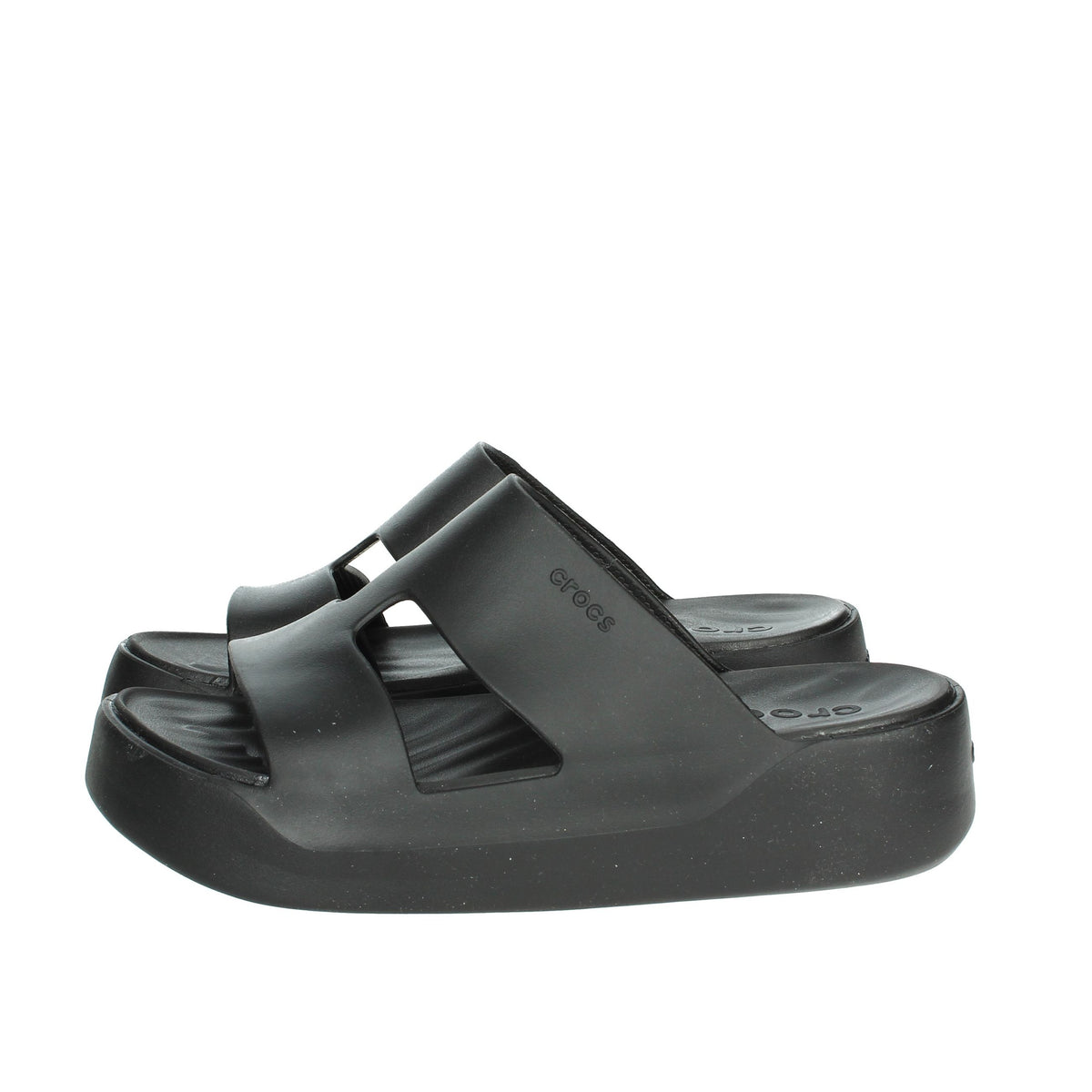 CROCS Donna Ciabatte con zeppa 209409-001 Nero