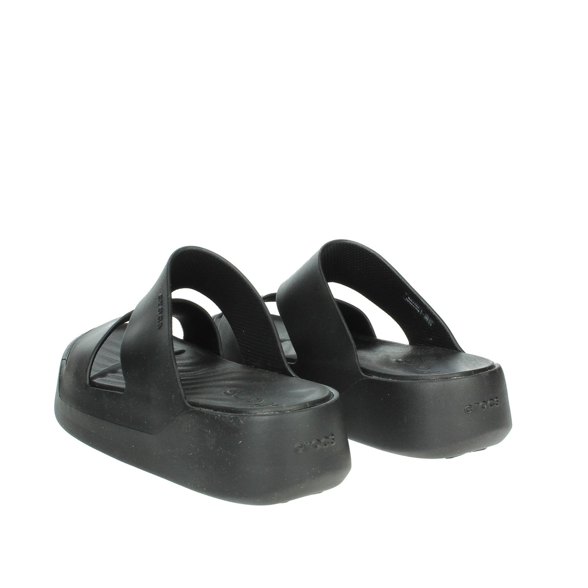 CROCS Donna Ciabatte con zeppa 209409-001 Nero
