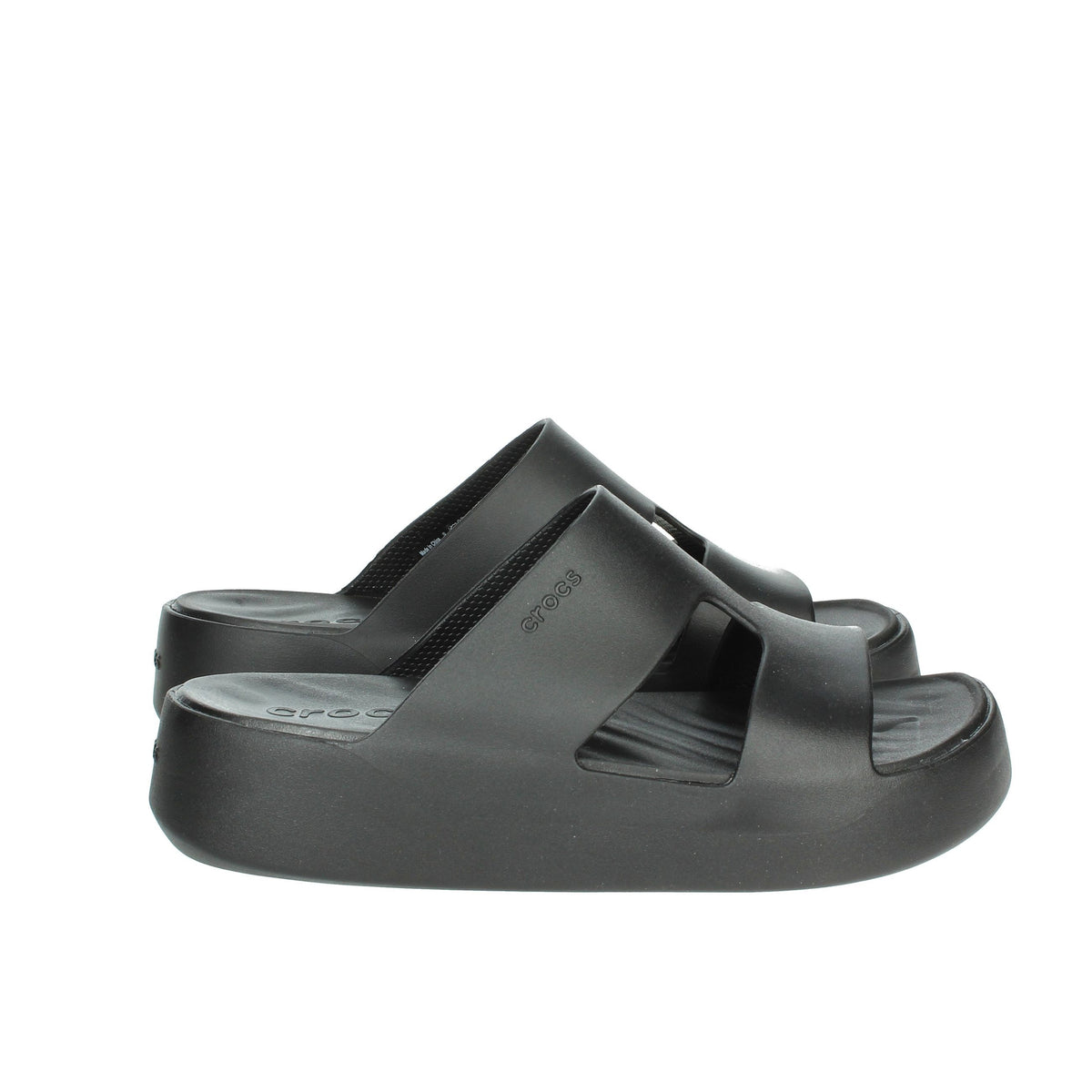 CROCS Donna Ciabatte con zeppa 209409-001 Nero