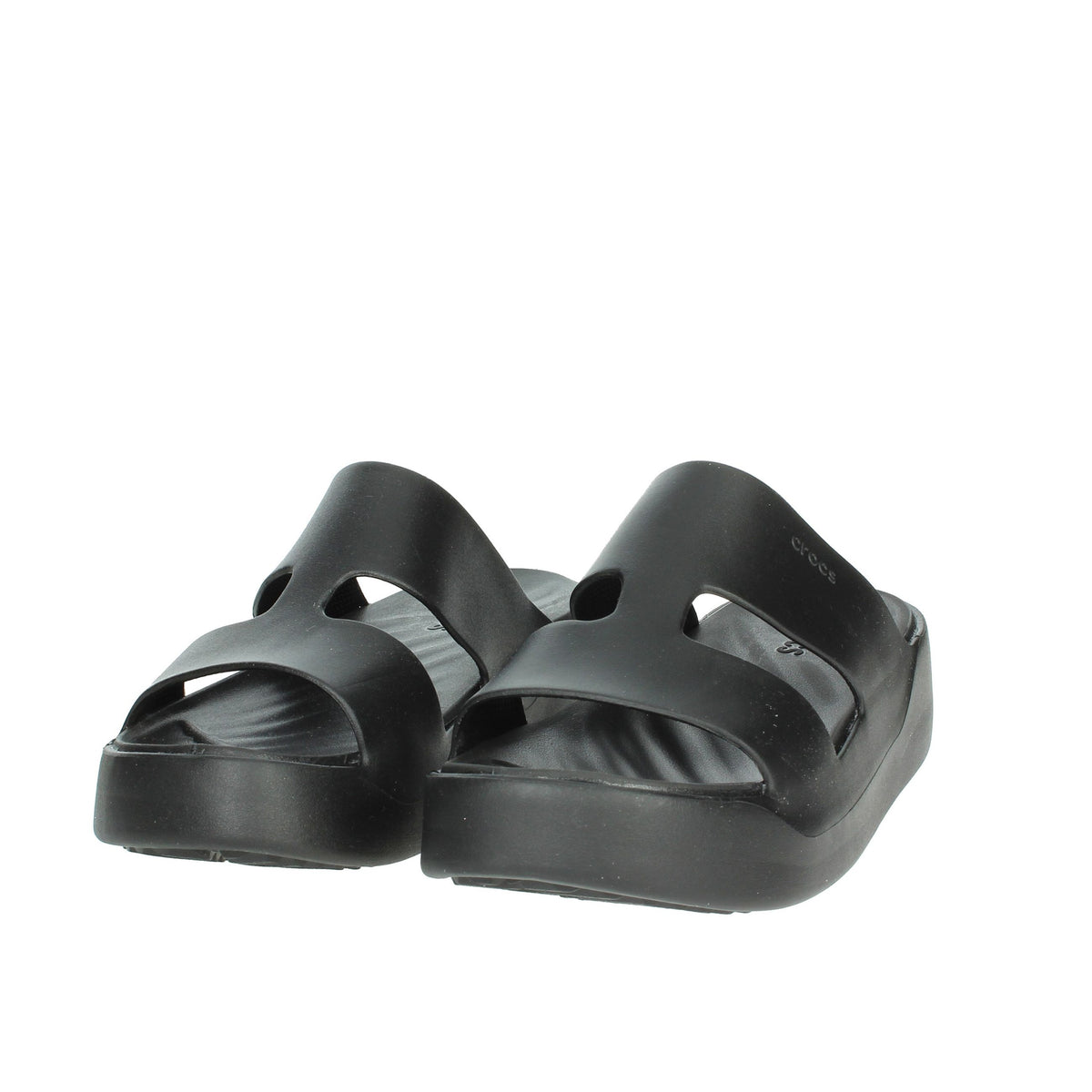 CROCS Donna Ciabatte con zeppa 209409-001 Nero