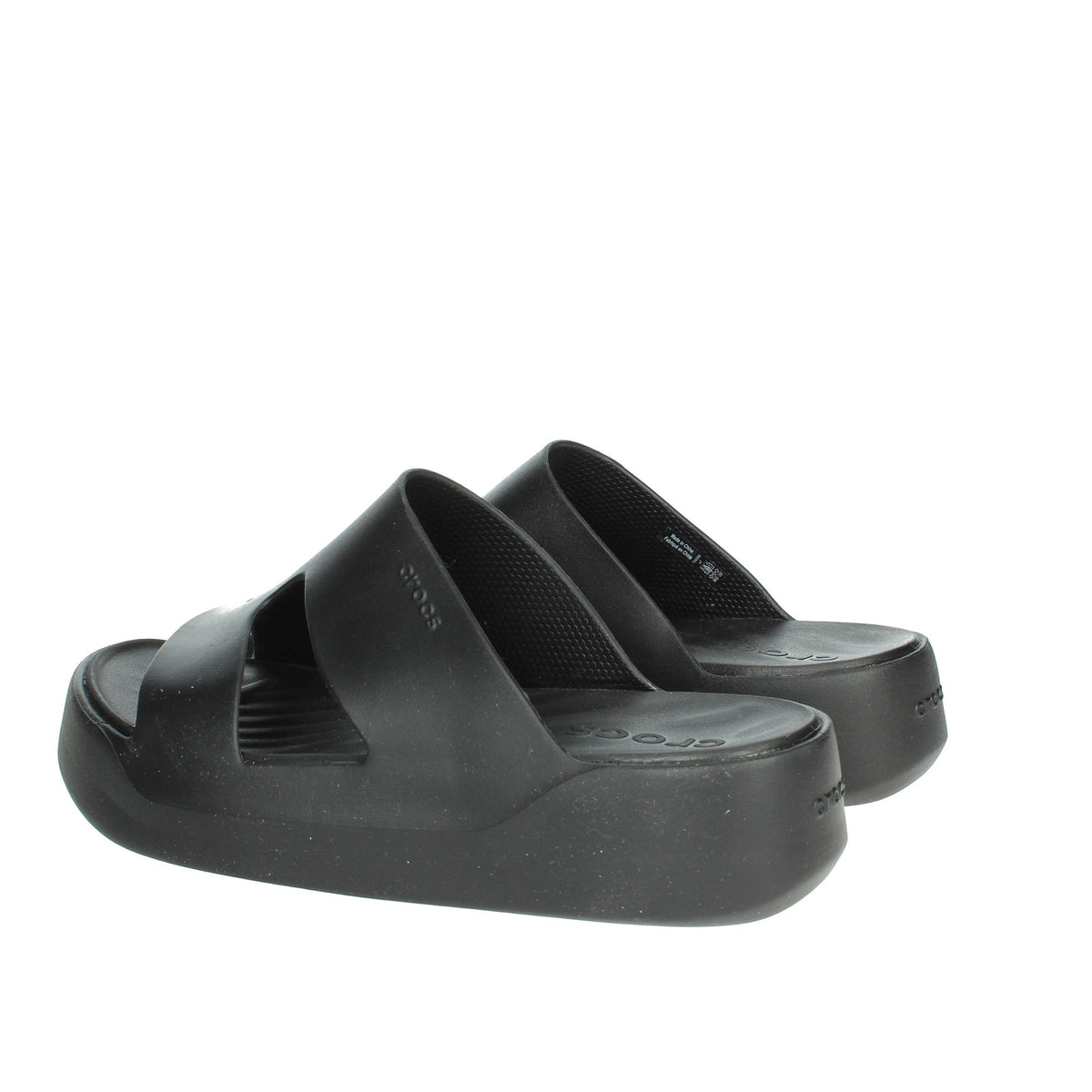 CROCS Donna Ciabatte con zeppa 209409-001 Nero