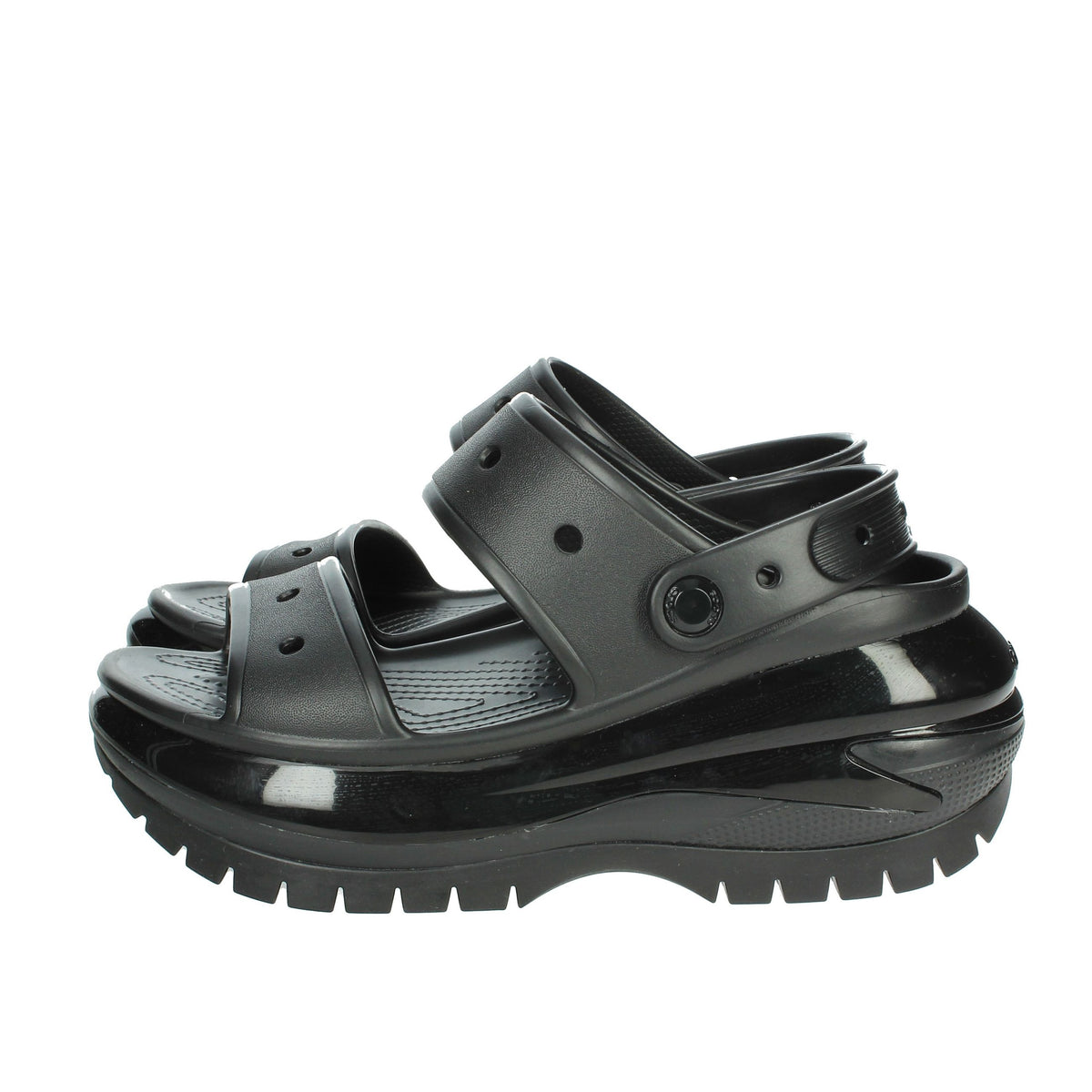 CROCS Donna Ciabatte con zeppa 207989-001 Nero