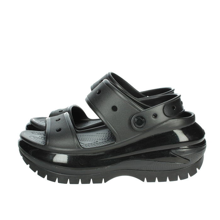 CROCS Donna Ciabatte con zeppa 207989-001 Nero