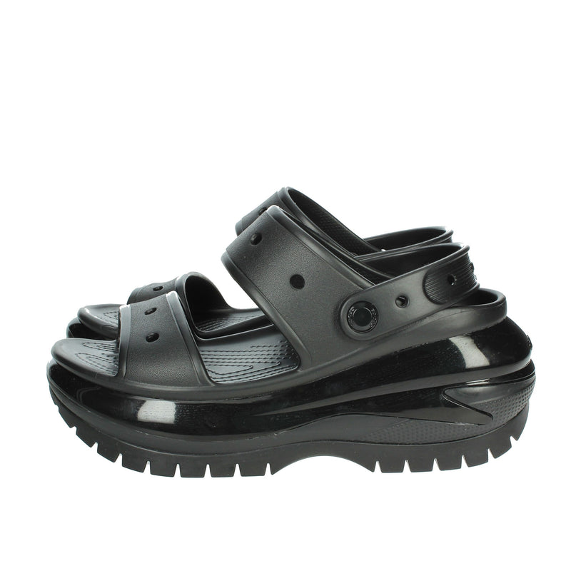 CROCS Donna Ciabatte con zeppa 207989-001 Nero