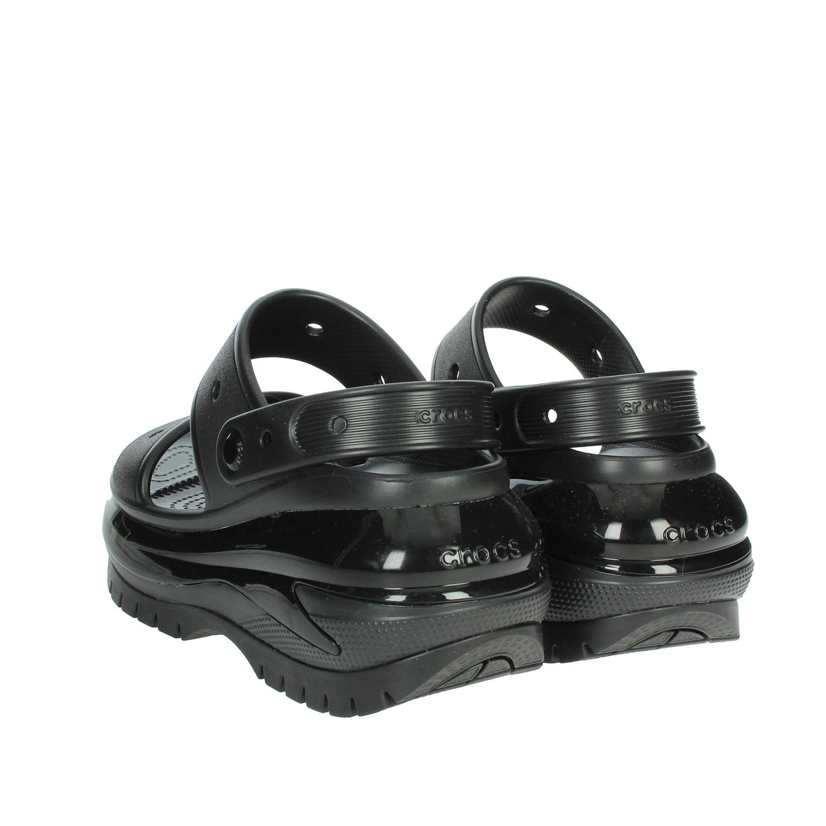 CROCS Donna Ciabatte con zeppa 207989-001 Nero