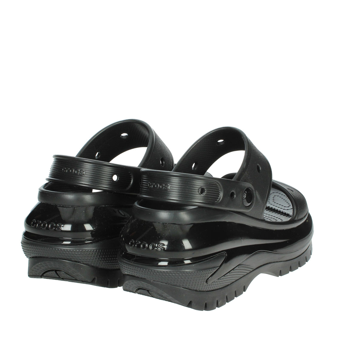CROCS Donna Ciabatte con zeppa 207989-001 Nero