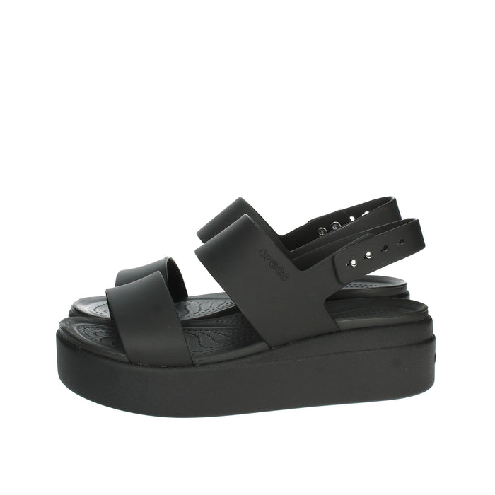 CROCS Donna Sandali con zeppa 206453-060 Nero