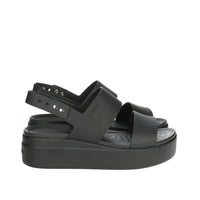 CROCS Donna Sandali con zeppa 206453-060 Nero