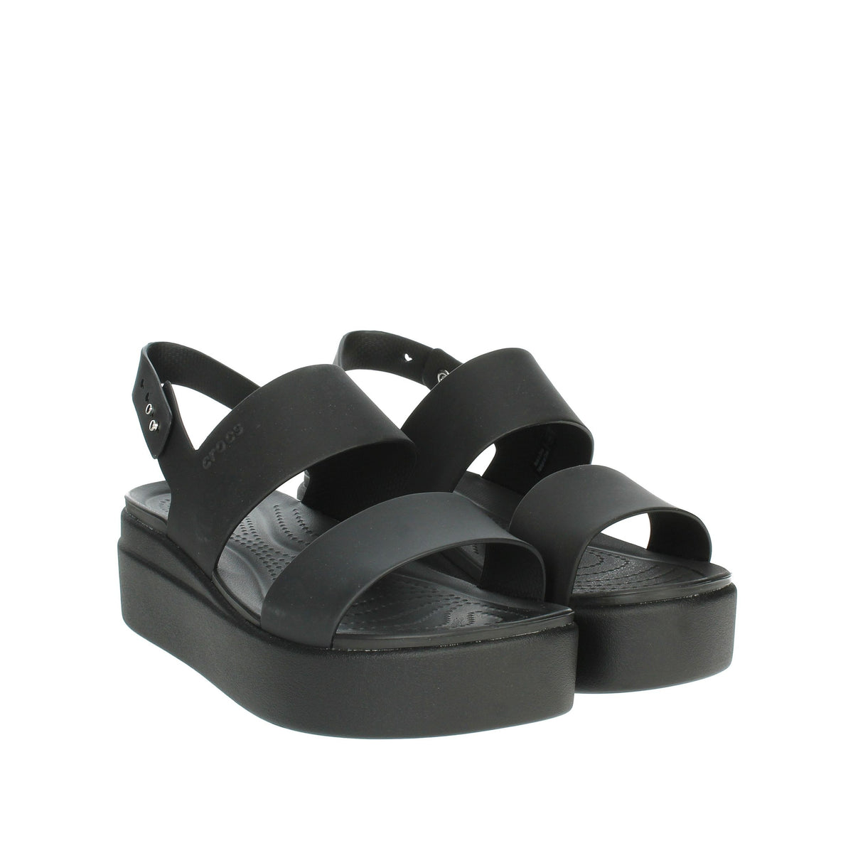 CROCS Donna Sandali con zeppa 206453-060 Nero