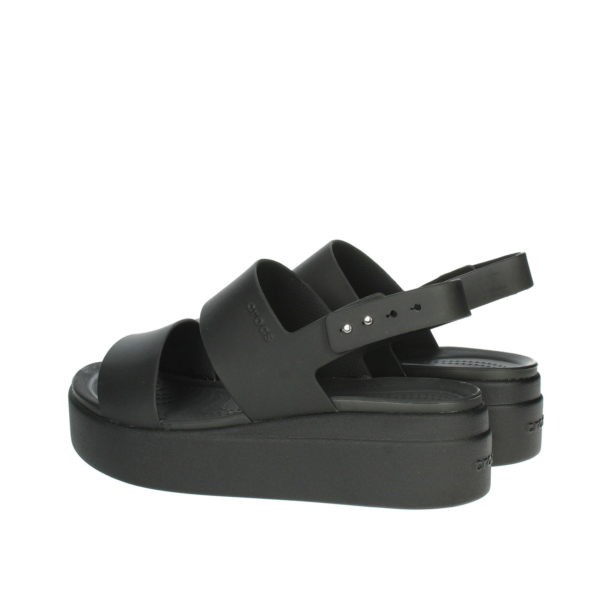 CROCS Donna Sandali con zeppa 206453-060 Nero