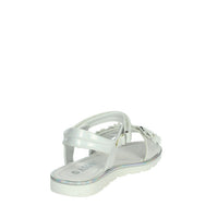 ASSO Bambine e ragazze Sandali bassi AG-17210 Bianco/Argento