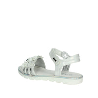 ASSO Bambine e ragazze Sandali bassi AG-17210 Bianco/Argento