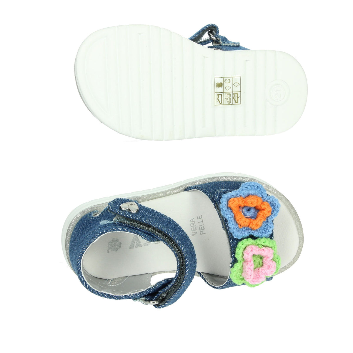 ASSO Bambine e ragazze Sandali bassi AG-17322 Blu