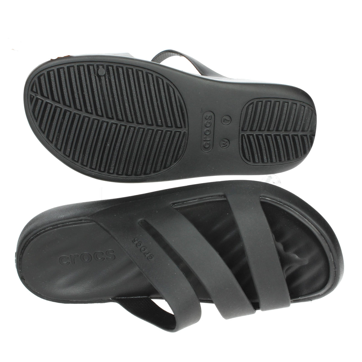 CROCS Donna Ciabatte basse 209587-001 Nero