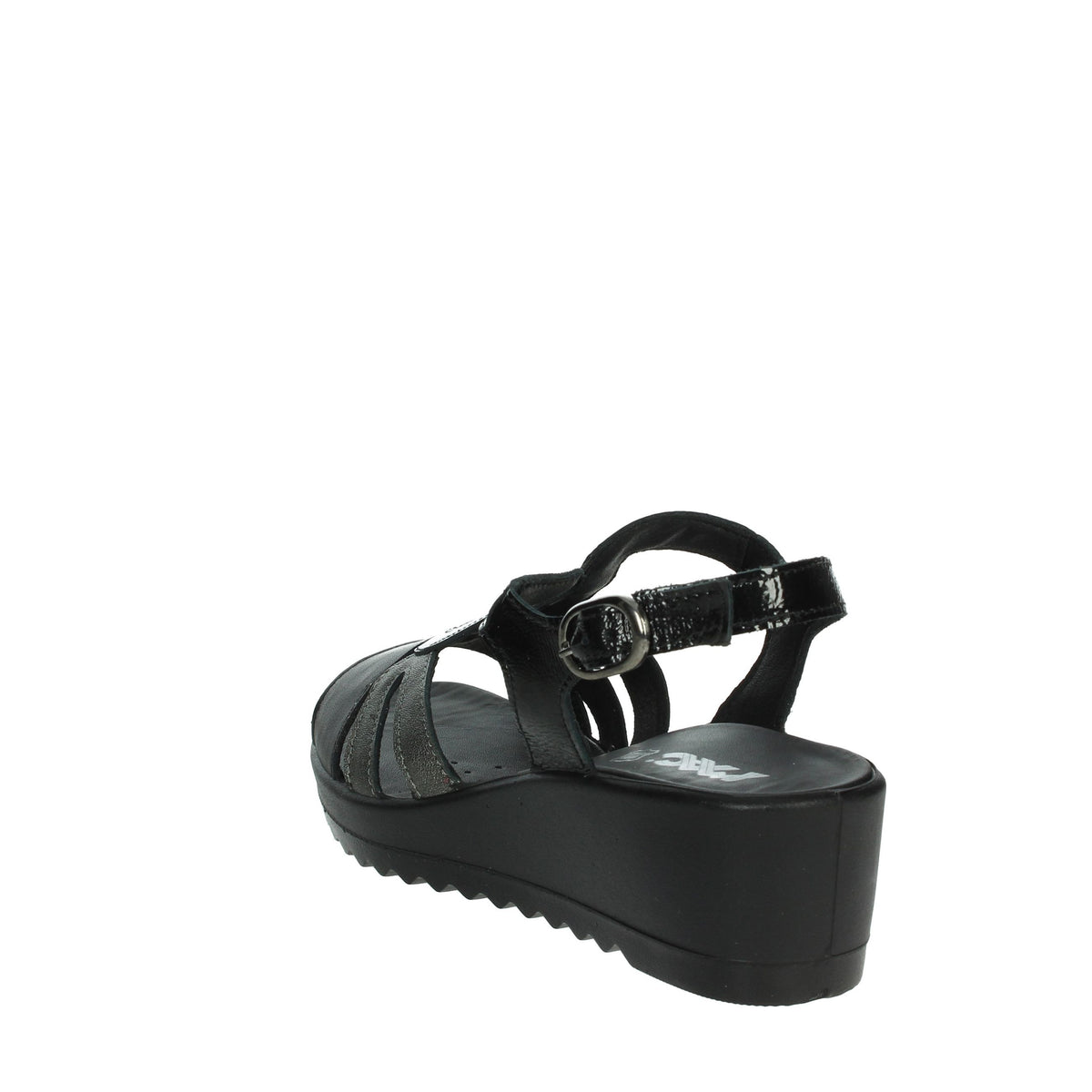 Imac Donna Sandali con zeppa 757530 Nero