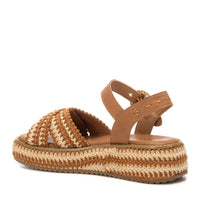 Carmela Donna Sandali con zeppa 162356 Cuoio