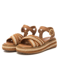 Carmela Donna Sandali con zeppa 162356 Cuoio