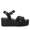Carmela Donna Sandalo con zeppa 162361 Nero
