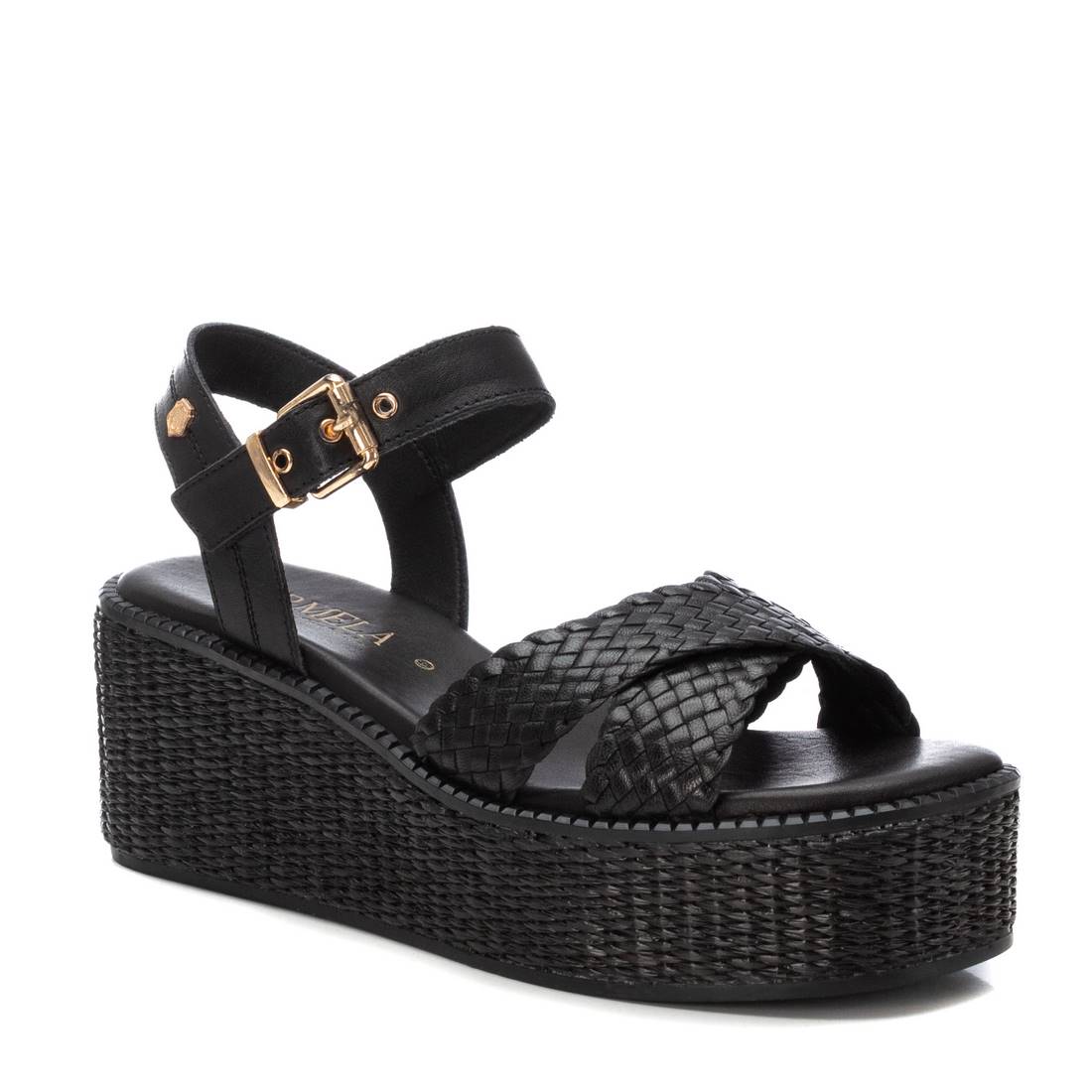 Carmela Donna Sandali con zeppa 162361 Nero
