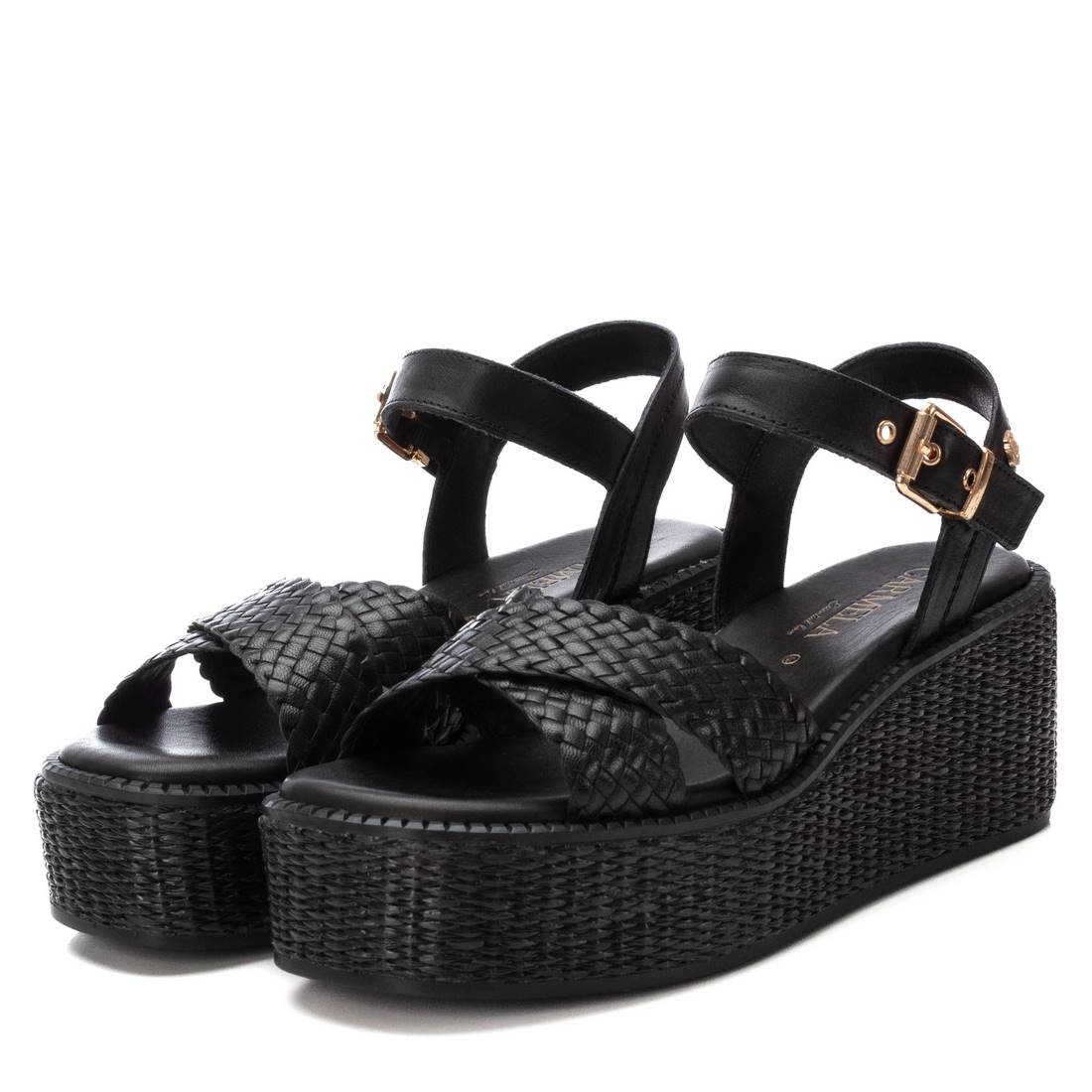 Carmela Donna Sandali con zeppa 162361 Nero