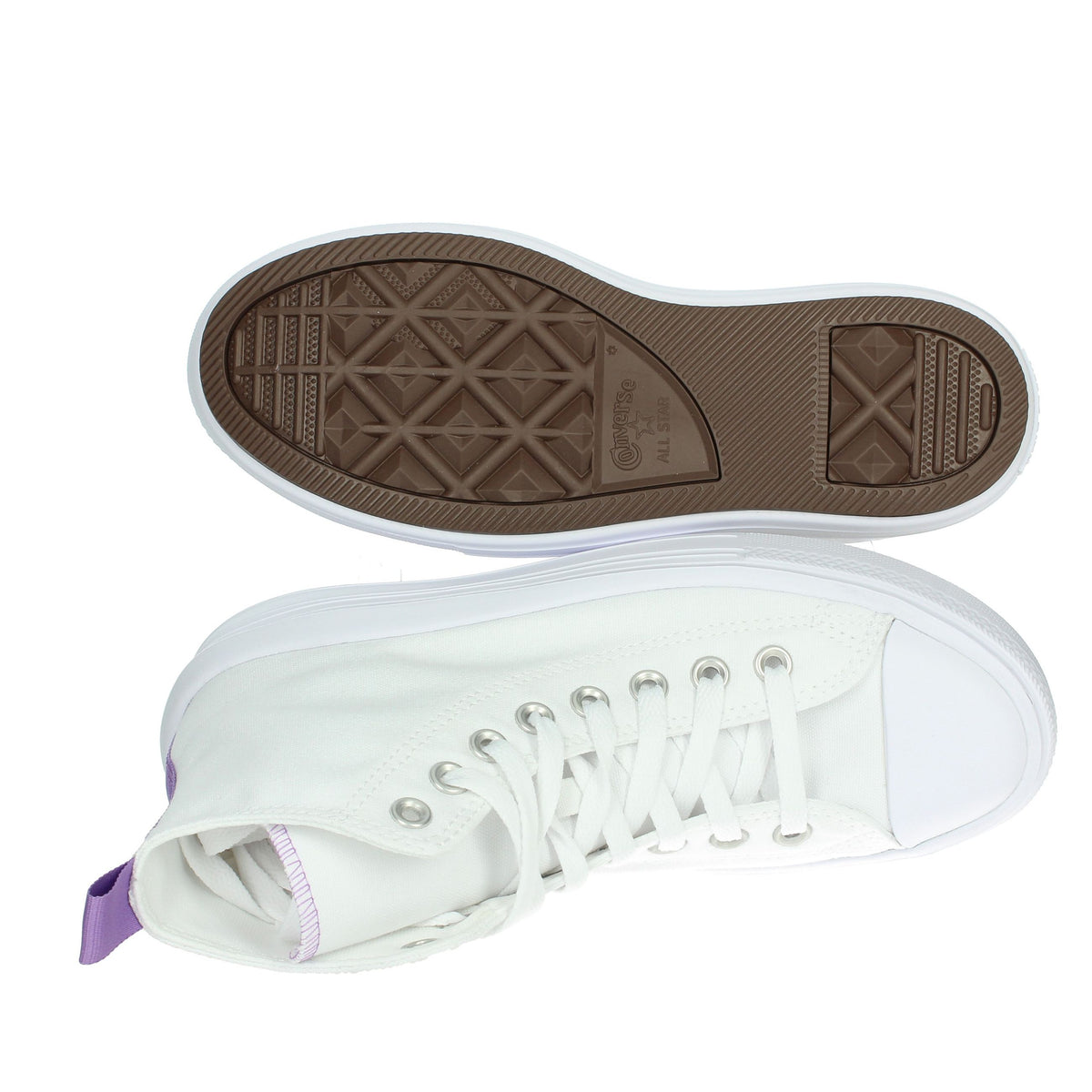 CONVERSE Donna Sneakers alta A03667C Bianco/Glicine