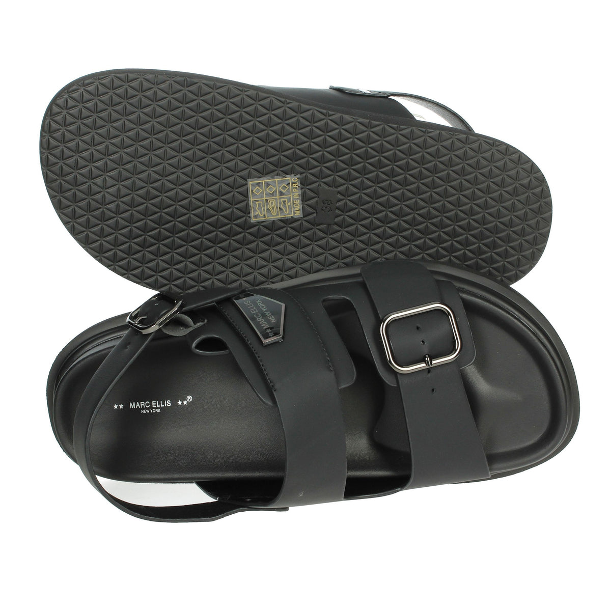 MARC ELLIS Donna Sandali bassi KATE 308 Nero
