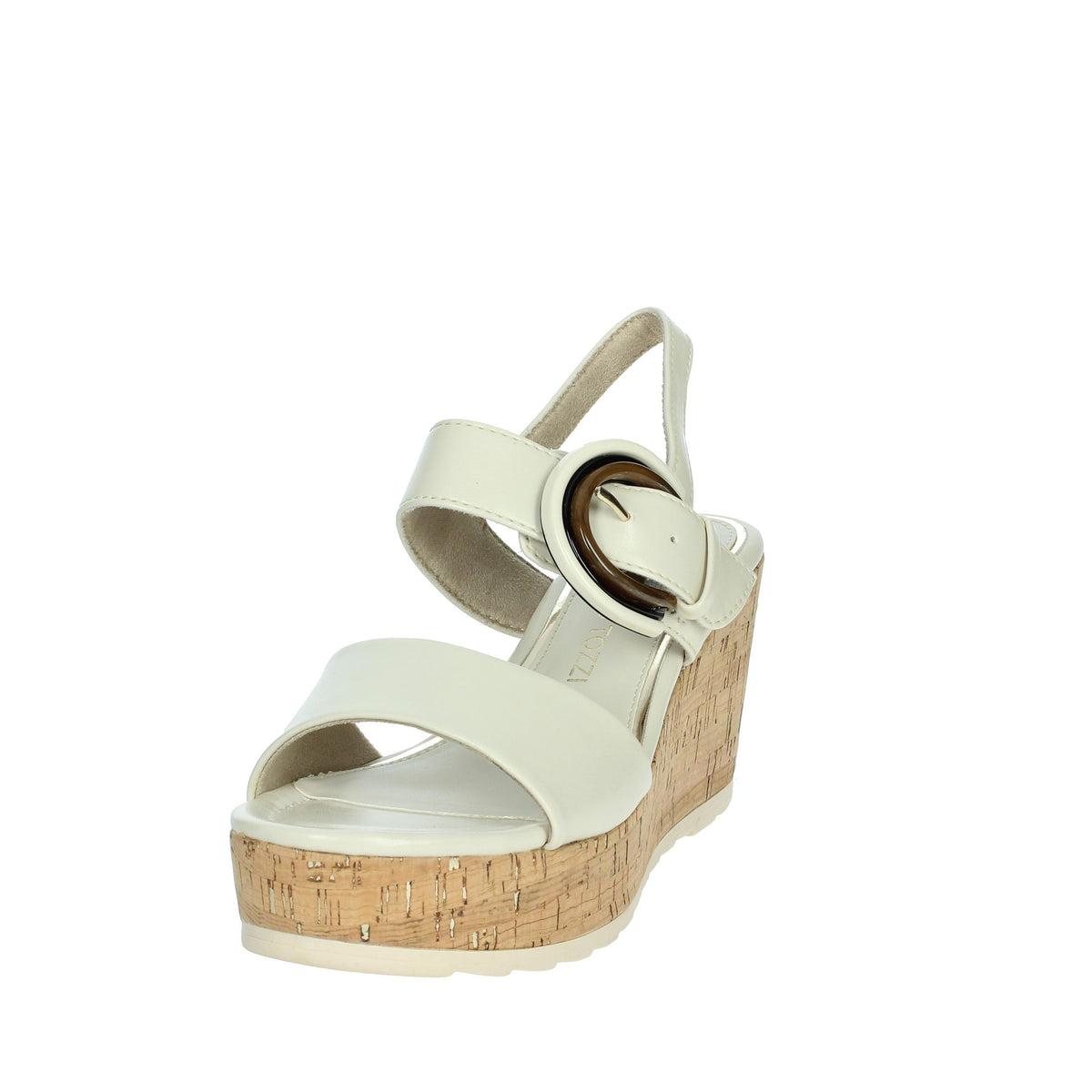 Marco Tozzi Donna Sandali con zeppa 2-28306-44 Panna