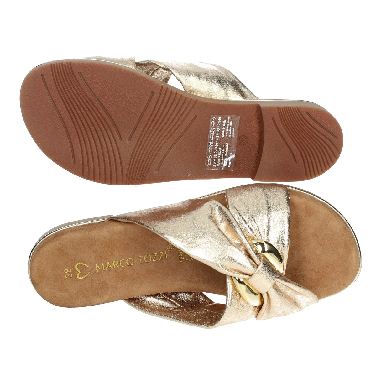 Marco Tozzi Donna Ciabatte basse 2-27133-42 Oro