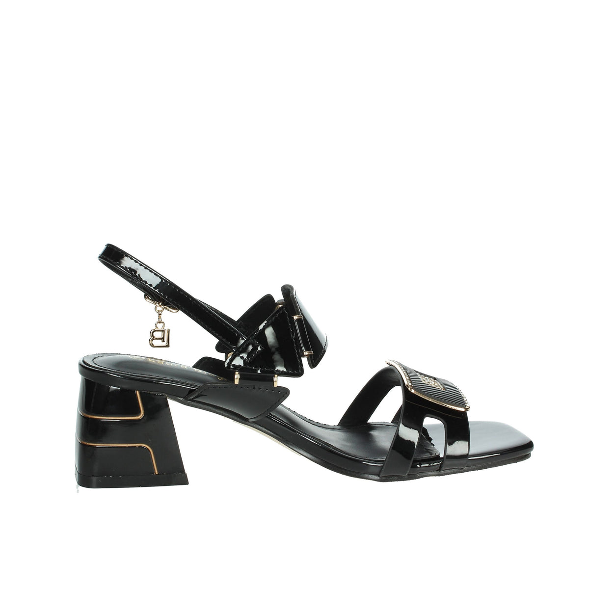 LAURA BIAGIOTTI Donna Sandali con tacco 9039 Nero