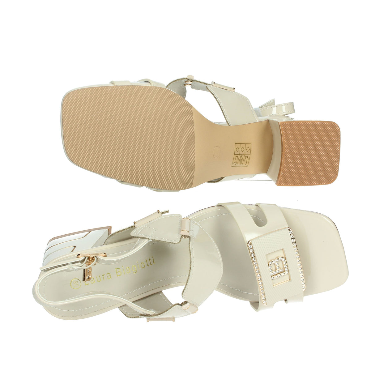 LAURA BIAGIOTTI Donna Sandali con tacco 9039 Beige