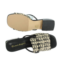 LAURA BIAGIOTTI Donna Ciabatte basse 9016 Beige/Nero