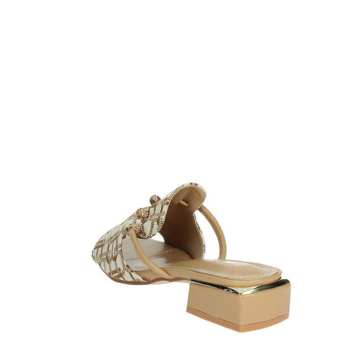 LAURA BIAGIOTTI Donna Ciabatte basse 9016 Beige/Cuoio