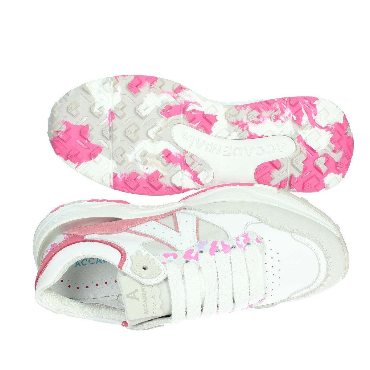 Accademia 72 Donna Sneakers bassa AC-110 Bianco/Fucsia