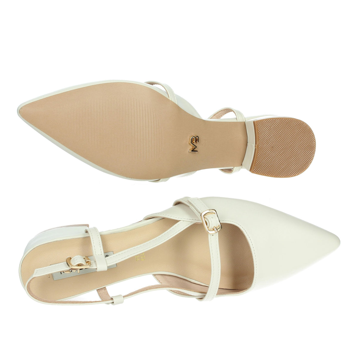 MIABELLE Donna Ballerine MB03 Panna
