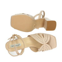 MIABELLE Donna Sandali con tacco MB74 Cipria